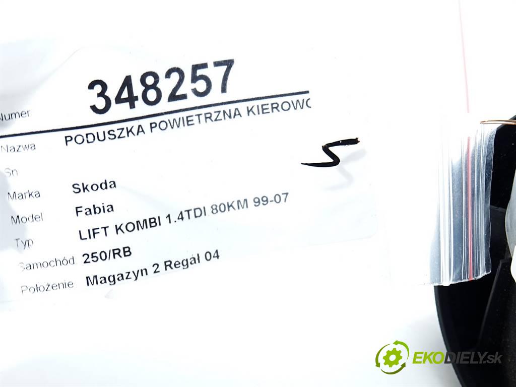 Skoda Fabia  2007 59 kW LIFT KOMBI 1.4TDI 80KM 99-07 1400 AirBag volantu 6Y0880201K (Airbagy)