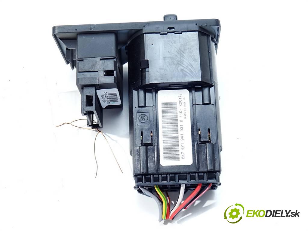 Skoda Fabia  2007 59 kW LIFT KOMBI 1.4TDI 80KM 99-07 1400 Spínač svetiel na prístrojovej doske 6Y1941531K (Prepínače, spínače, tlačidlá a ovládače kúrenia)