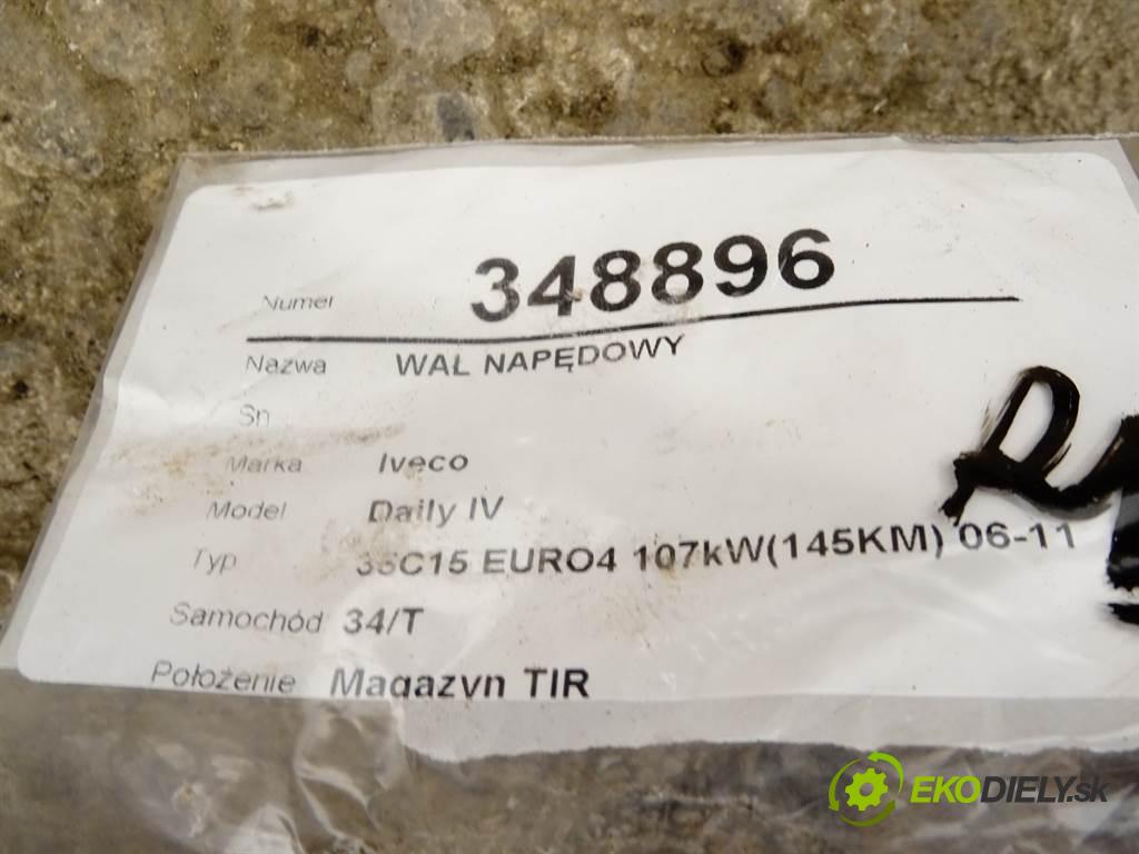 Iveco Daily IV 35C15 EURO4 107kW(145KM) 06-11 2009 107kW (145KM) 35C15 EURO4 107kW(145KM) 06-11 2998 Kardaň, hriadeľ hnací  (Kardaňové hriadele)