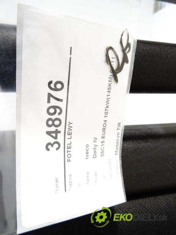 Iveco Daily IV    35C15 EURO4 107kW(145KM) 06-11  Sedadlo ľavy  (Sedačky, sedadlá)