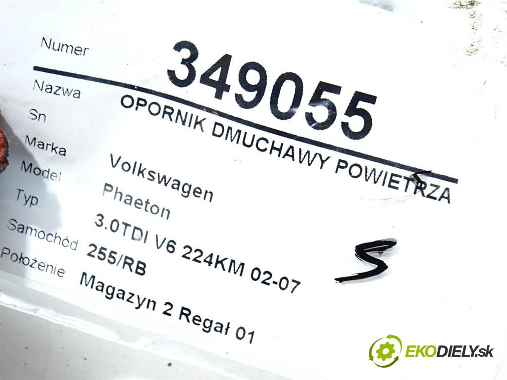 Volkswagen Phaeton  2004 165 kW 3.0TDI V6 224KM 02-07 3000 odpor rezistor topení vzduchu 3D0907521 (Odpory topení)