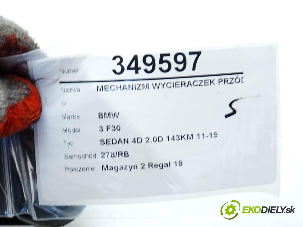 BMW 3 F30  2013 105 kW SEDAN 4D 2.0D 143KM 11-19 2000 Mechanizmus stieračov predný 7267503 (Motorčeky stieračov predné)
