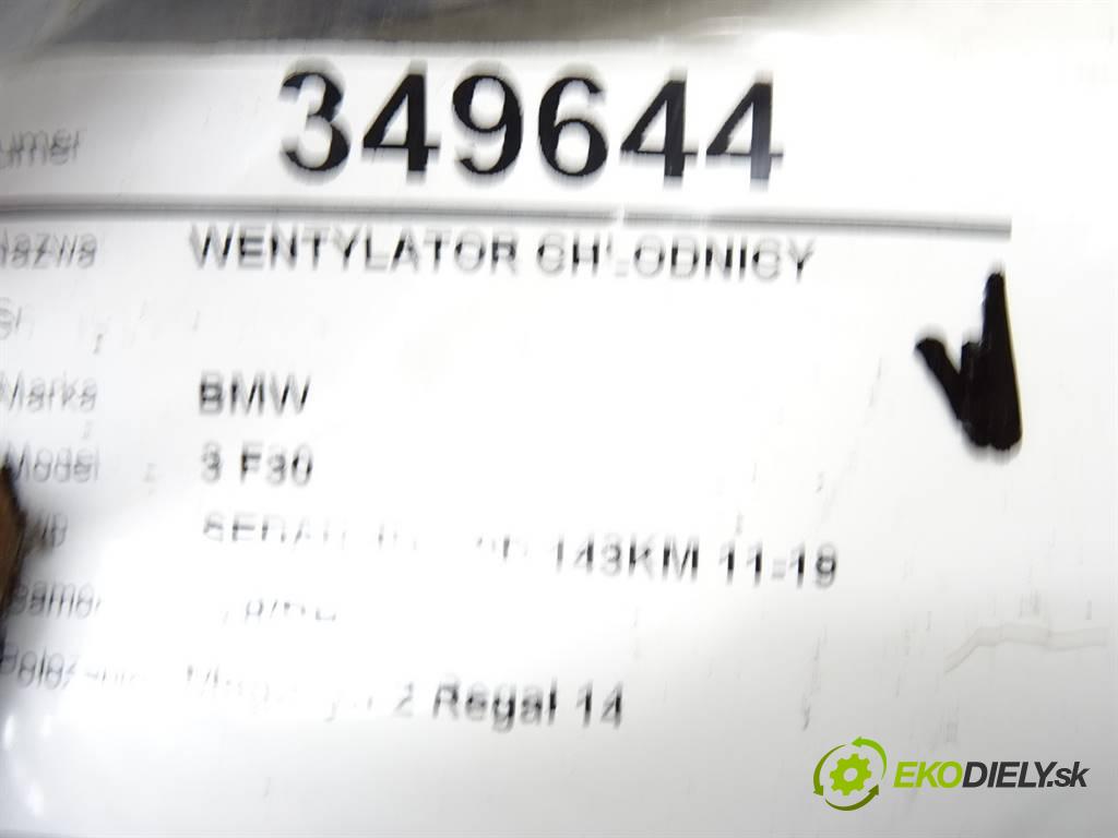 BMW 3 F30  2013 105 kW SEDAN 4D 2.0D 143KM 11-19 2000 Ventilátor chladiča 7608407 (Ventilátory)