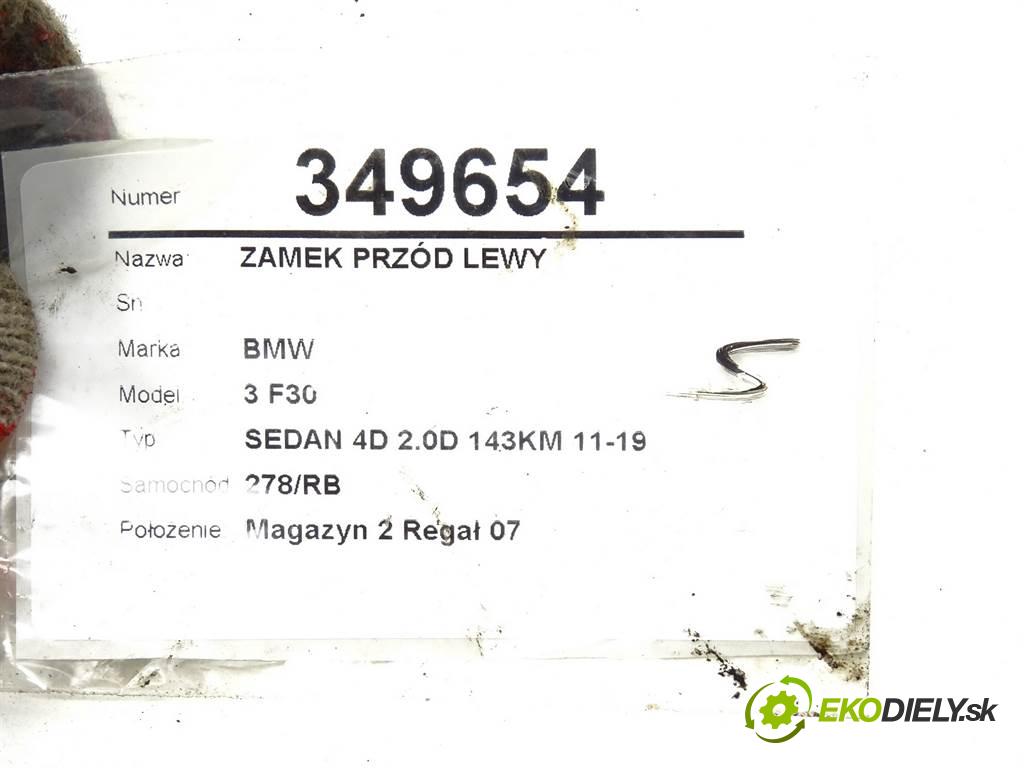 BMW 3 F30  2013 105 kW SEDAN 4D 2.0D 143KM 11-19 2000 zámok přední část levý