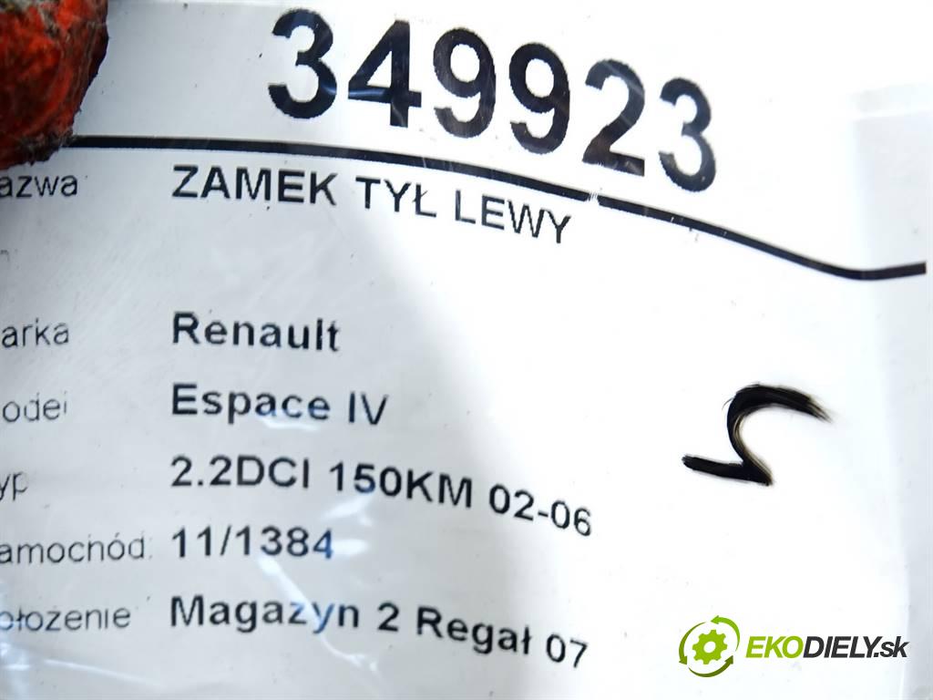 Renault Espace IV  2005  2.2DCI 150KM 02-06 2200 zámok zadní část levý 8200017958