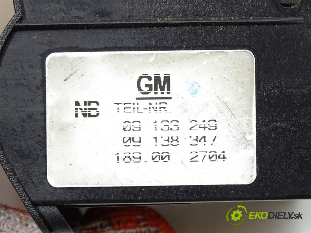 Opel Zafira A  2000 60 kW 2.0DI 82KM 99-05 2000 Spínač svetiel na prístrojovej doske 09133249 (Prepínače, spínače, tlačidlá a ovládače kúrenia)