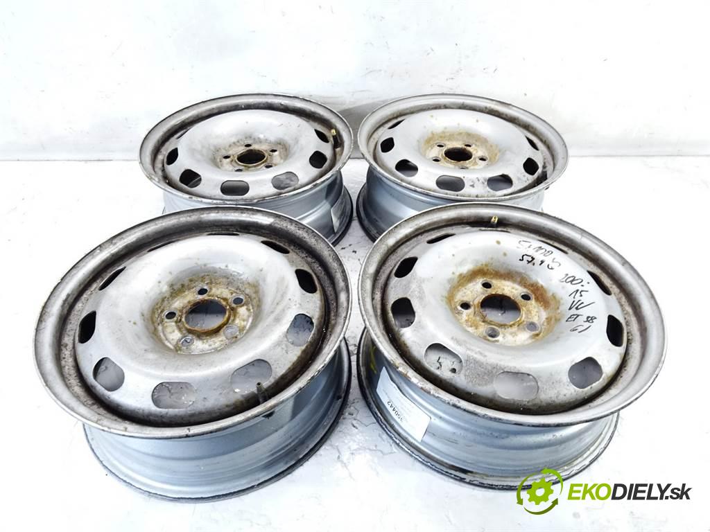 Volkswagen     15 6J 5X100 ET38  disky plechové 15  (Plechové)
