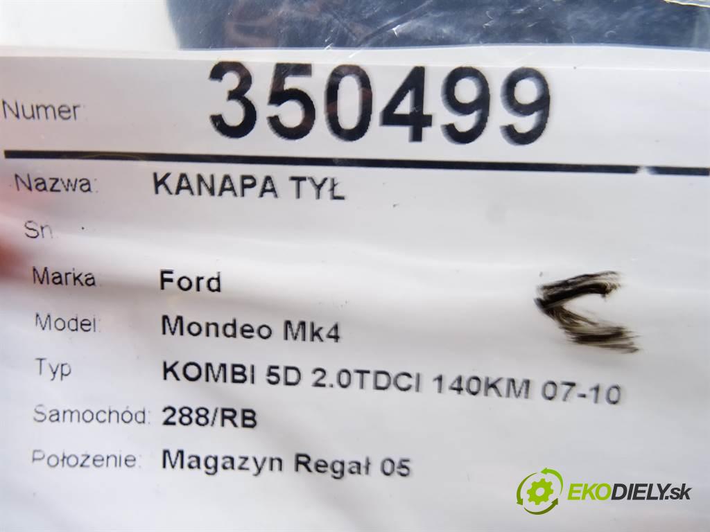 Ford Mondeo Mk4  2009 103 kW KOMBI 5D 2.0TDCI 140KM 07-10 2000 sedadlo zadní část  (Sedačky, sedadla)