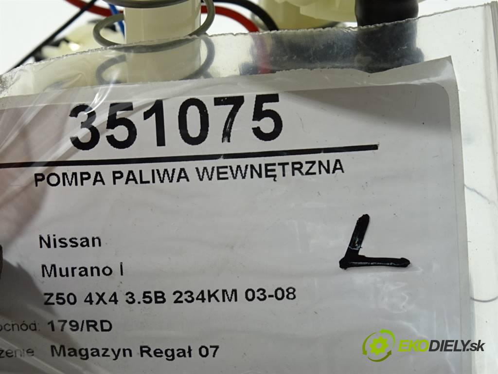Nissan Murano I  2006 172 kW Z50 4X4 3.5B 234KM 03-08 3500 Pumpa paliva vnútorná  (Palivové pumpy, čerpadlá, plaváky)
