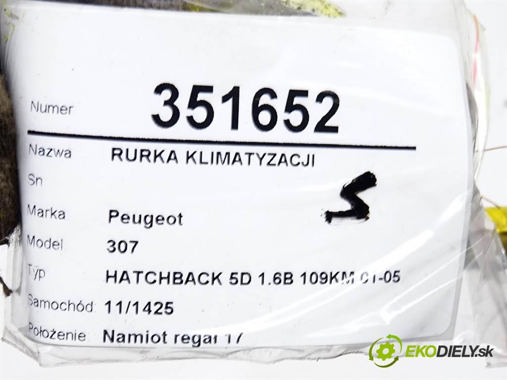 Peugeot 307  2005  HATCHBACK 5D 1.6B 109KM 01-05 1600 rúrka klimatizace 9650628180 (Rozvody klimatizace)