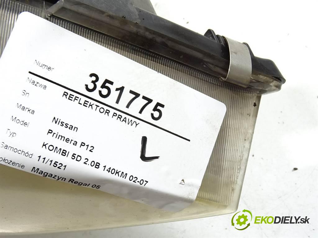 Nissan Primera P12  2002 103 kW KOMBI 5D 2.0B 140KM 02-07 2000 Svetlomet pravy XENON 26010AU810