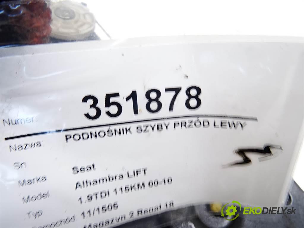 Seat Alhambra LIFT  2001 85KW 1.9TDI 115KM 00-10 1900 mechanismus okna přední část levý 7M3959801