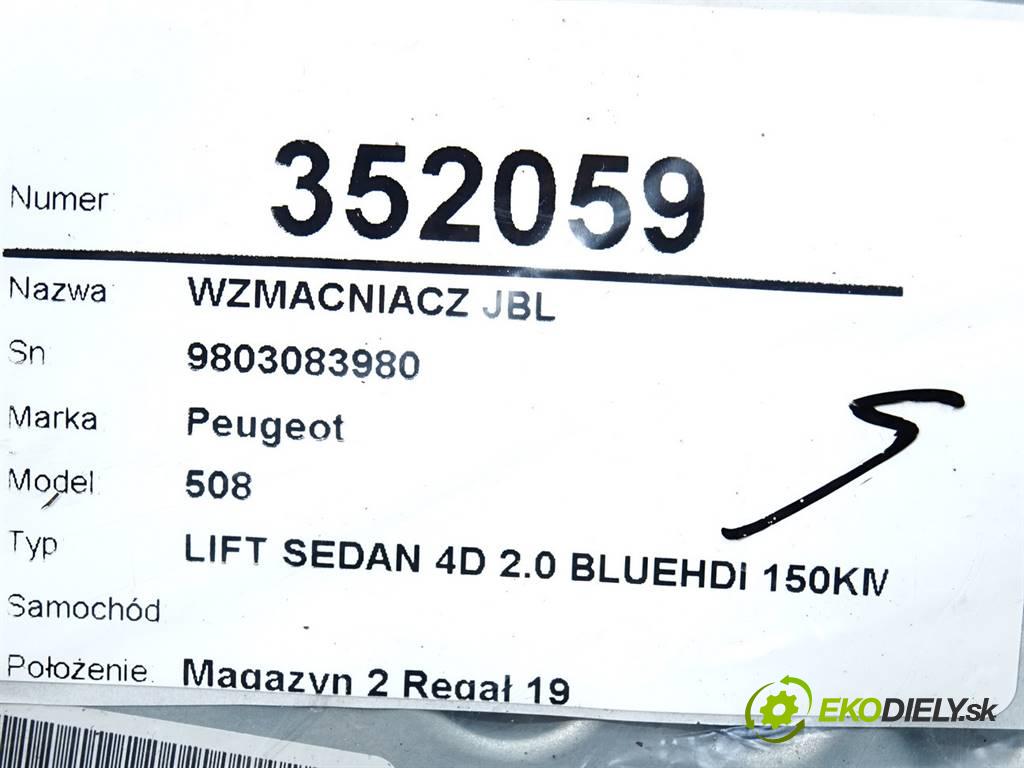 Peugeot 508    LIFT SEDAN 4D 2.0 BLUEHDI 150KM 10-18  Zosilňovač JBL 9803083980