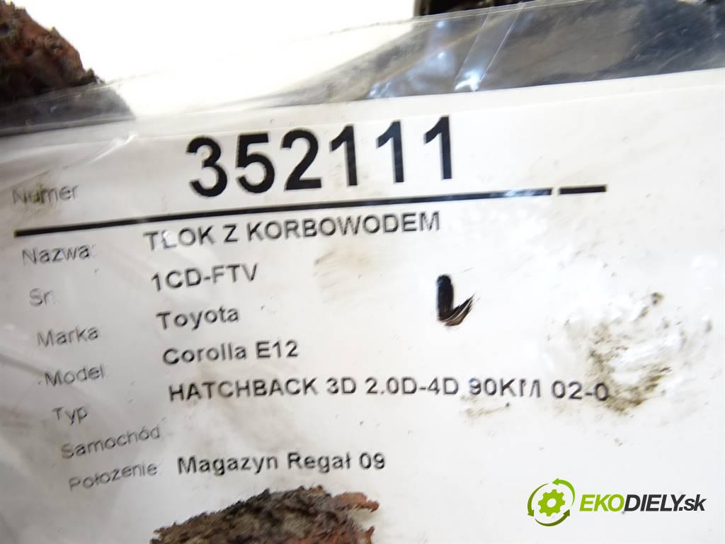 Toyota Corolla E12    HATCHBACK 3D 2.0D-4D 90KM 02-07  PIEST: ojnica 1CD-FTV (Piesty)