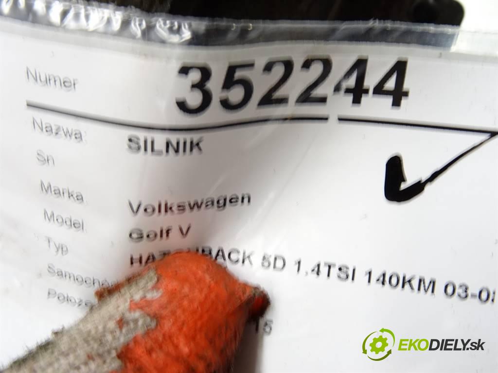 Volkswagen Golf V  2007 103KW HATCHBACK 5D 1.4TSI 140KM 03-08 1400 motor BMY (Motory (kompletní))