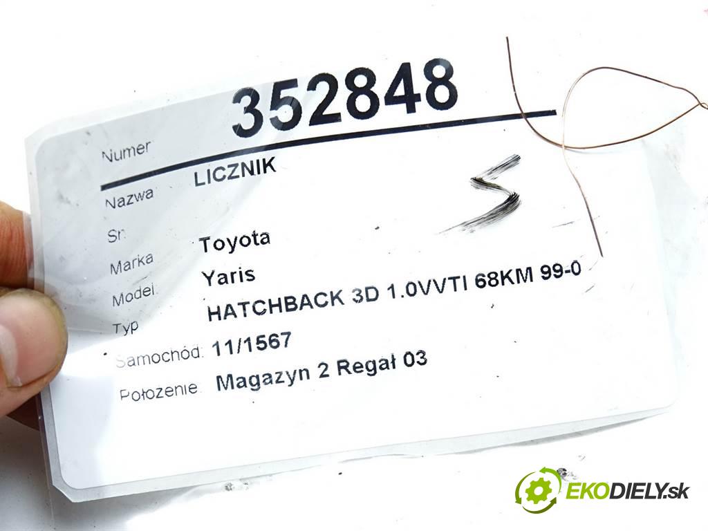 Toyota Yaris  1999 50 kW HATCHBACK 3D 1.0VVTI 68KM 99-03 1000 Prístrojovka 83800-52120 (Prístrojové dosky, displeje)
