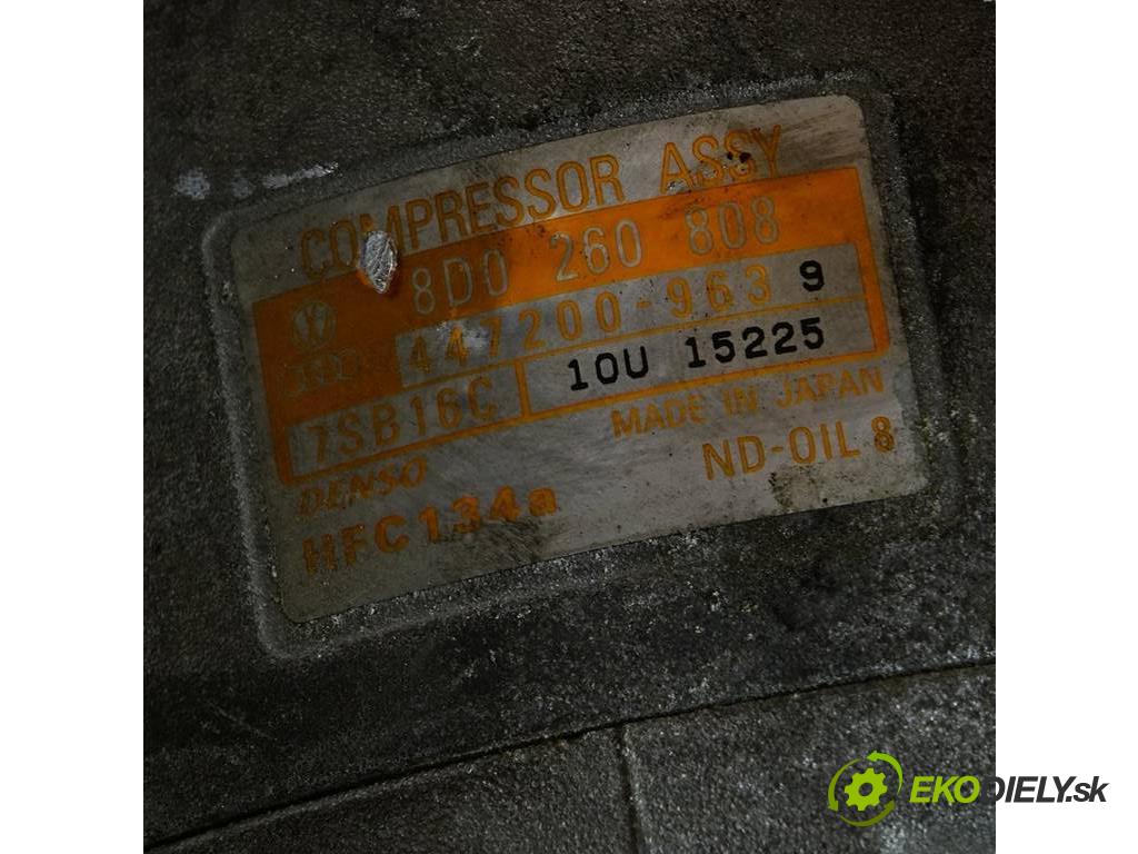 Volkswagen Passat B5    A  kompresor klimatizace 8D0260808 (Kompresory)