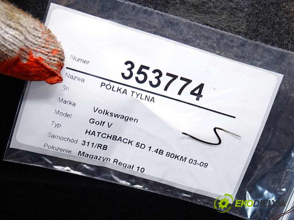 Volkswagen Golf V  2006 59 kW HATCHBACK 5D 1.4B 80KM 03-09 1400 Pláto zadná  (Pláta zadné)
