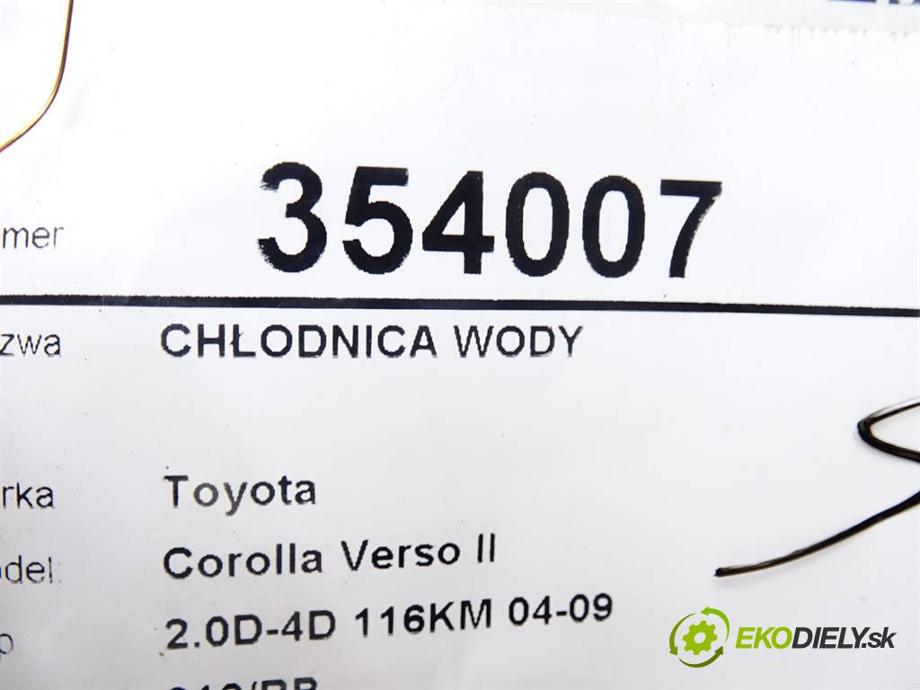 Toyota Corolla Verso II  2005 85 kW 2.0D-4D 116KM 04-09 2000 Chladič vody  (Chladiče vody)