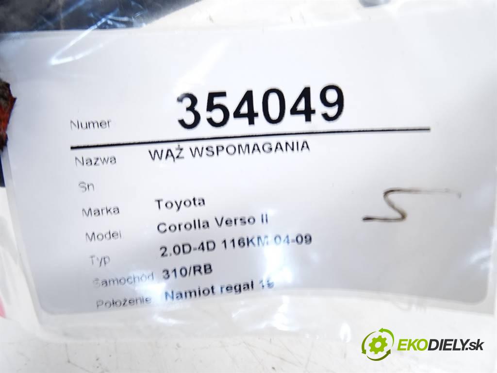 Toyota Corolla Verso II  2005 85 kW 2.0D-4D 116KM 04-09 2000 hadica servočerpadlo  (Rúrky, hadice servočerpadla)