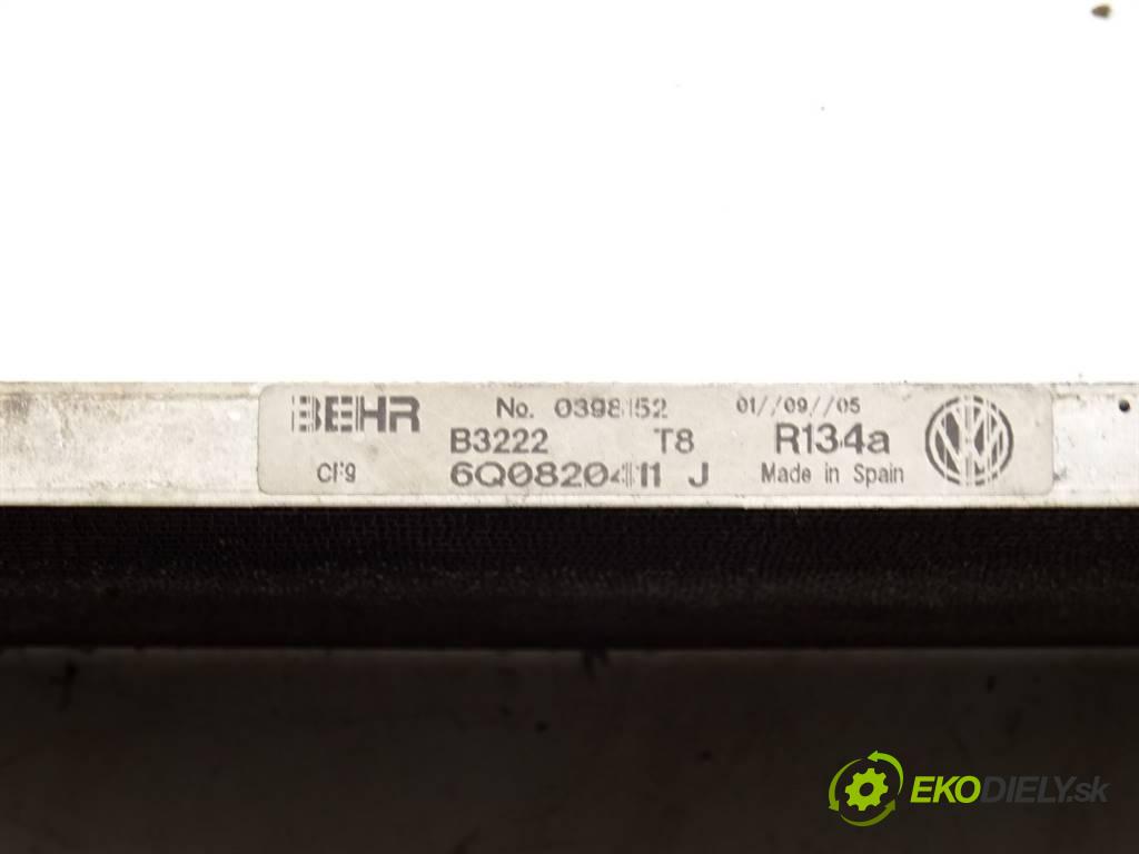 Volkswagen Polo IV 9N  2005 40 kW LIFT HATCHBACK 3D 1.2B 54KM 01-09 1200 Chladič klimatizácie 6Q0820411J (Chladiče klimatizácie)