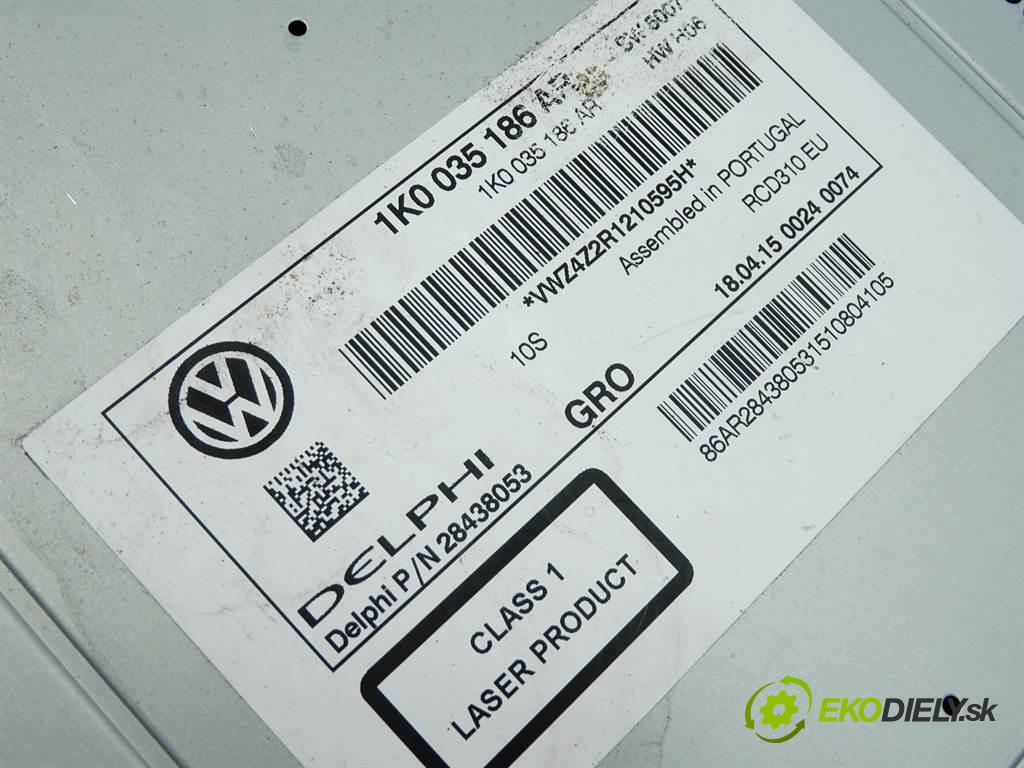 Volkswagen Jetta VI LIFT  2015 110 kW SEDAN 2.0TDI 150KM 14-18 2000 RADIO 1K0035186AR (Audio zariadenia)