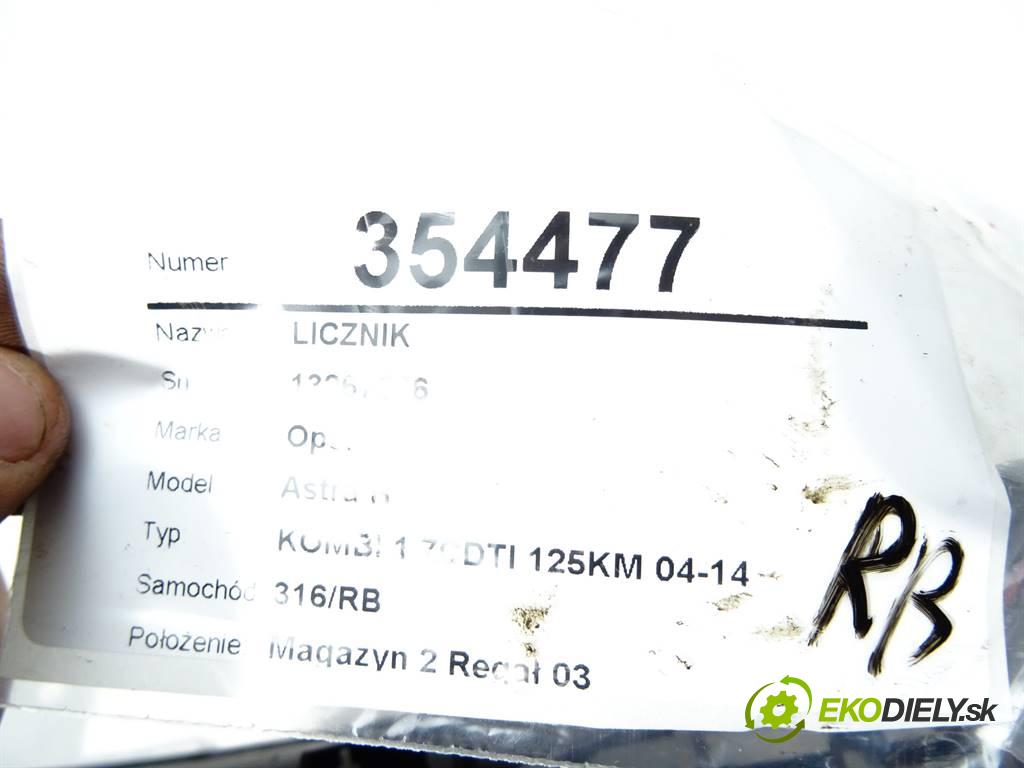 Opel Astra H  2008  KOMBI 1.7CDTI 125KM 04-14 1700 Prístrojovka 13267536 (Prístrojové dosky, displeje)