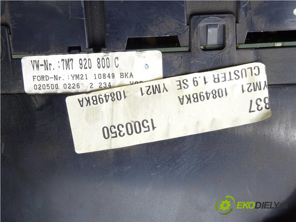 Seat Alhambra LIFT  2001 85 kW 1.9TDI 115KM 00-10 1900 Prístrojovka 7M7920800C (Prístrojové dosky, displeje)