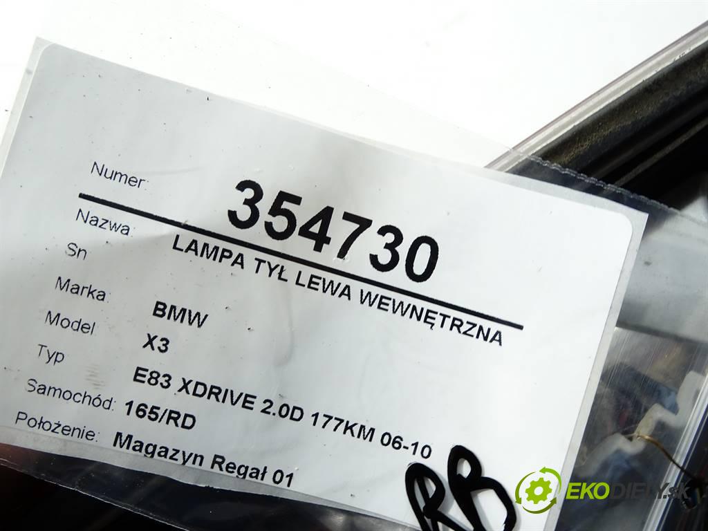 BMW X3  2009 130 kW E83 XDRIVE 2.0D 177KM 06-10 2000 světlo zadní část levá strana vnitřní 7162213