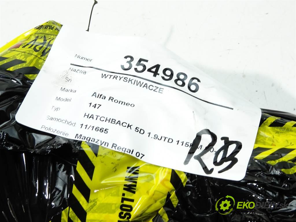 Alfa Romeo 147  2002 85 kW HATCHBACK 5D 1.9JTD 115KM 00-10 1900 Vstrekovacie ventily 0445110119 (Vstrekovacie ventily)