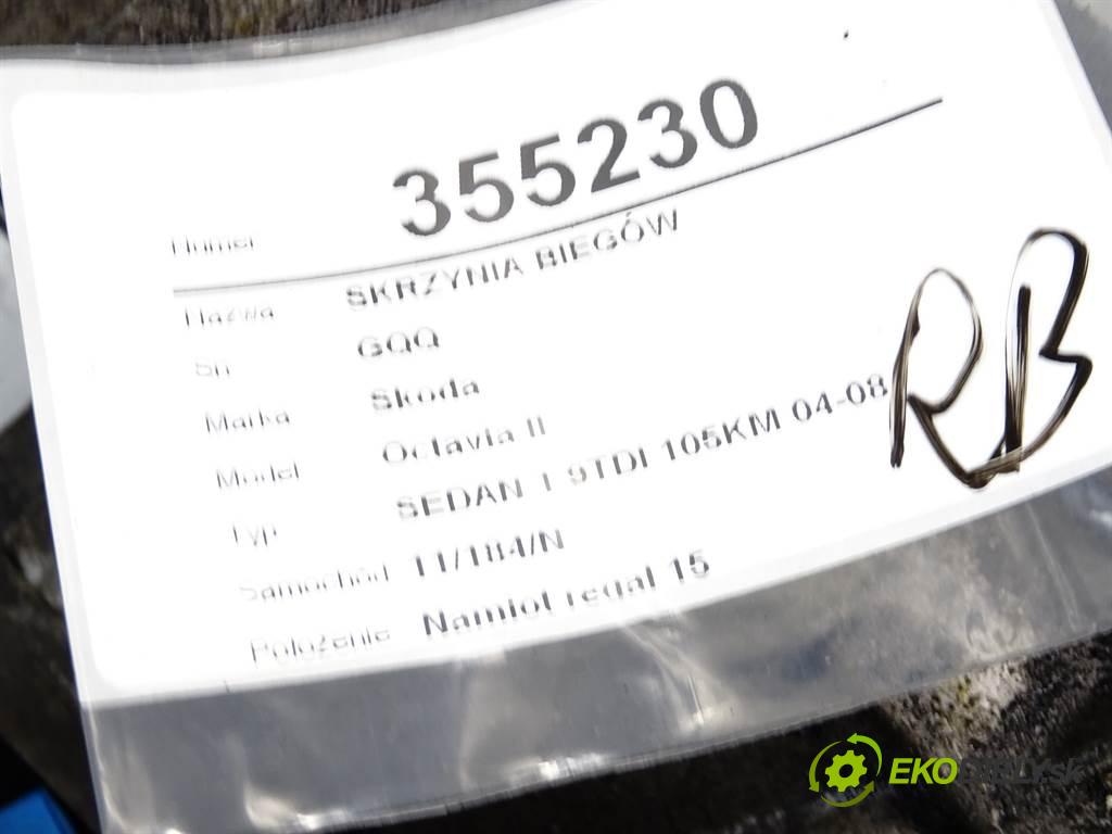 Skoda Octavia II  2005 77 kW SEDAN 1.9TDI 105KM 04-08 1900 Prevodovka GQQ (Prevodovky)