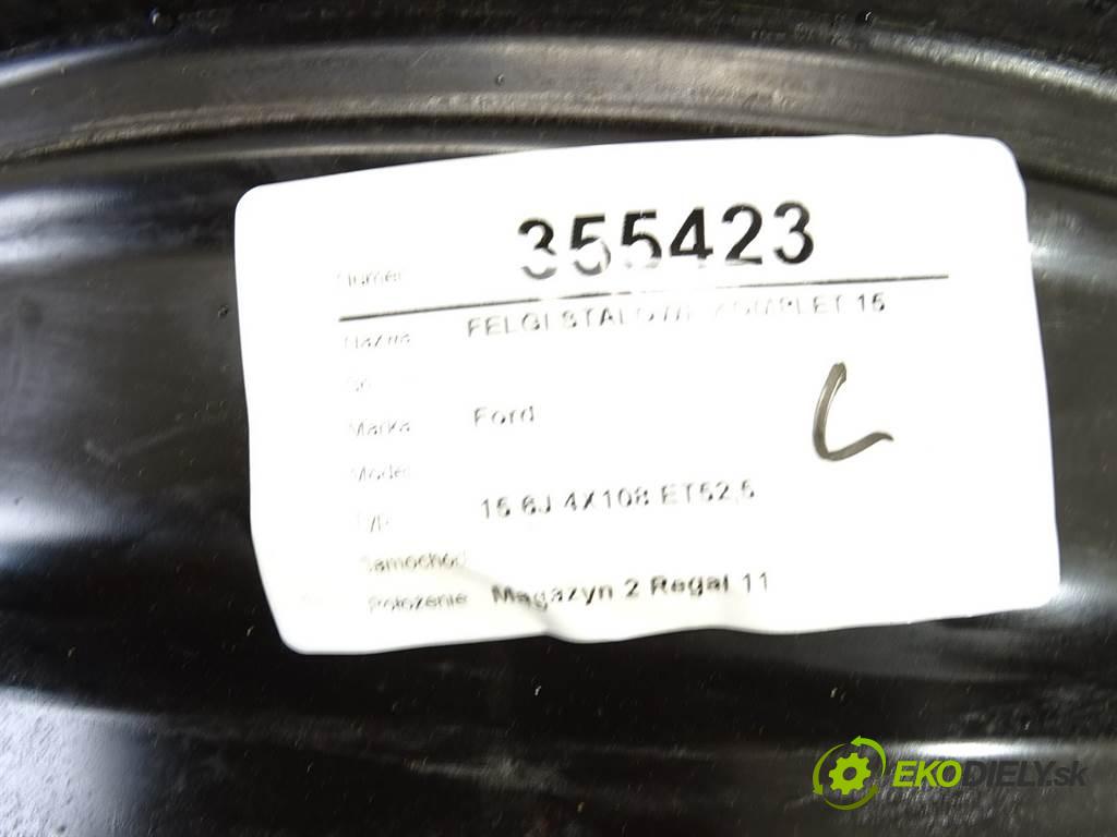 Ford     15 6J 4X108 ET52,5  disky plechové 15  (Plechové)
