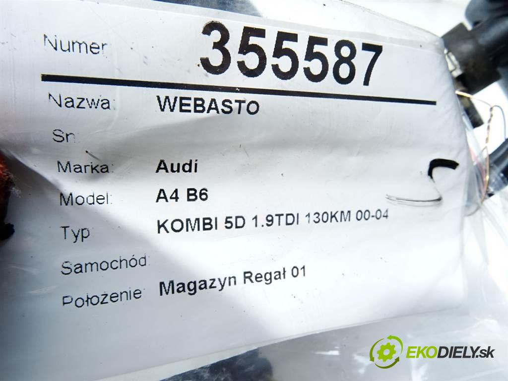 Audi A4 B6    KOMBI 5D 1.9TDI 130KM 00-04  Webasto HYDRONIC D4W S FL (Webasto ohřívače)