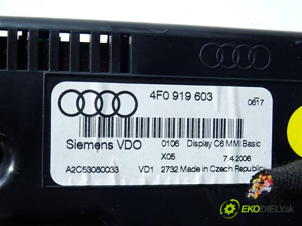 Audi A6 C6  2006 165KW KOMBI 5D QUATTRO 3.0TDI 225KM 04-08 3000 Dislpej 4F0919603 (Prístrojové dosky, displeje)