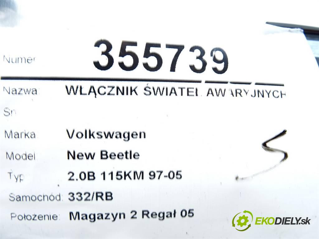 Volkswagen New Beetle  2000 85KW 2.0B 115KM 97-05 1984 Spínač svetiel výstražných (núdzových) 1C0953235 (Prepínače, spínače, tlačidlá a ovládače kúrenia)