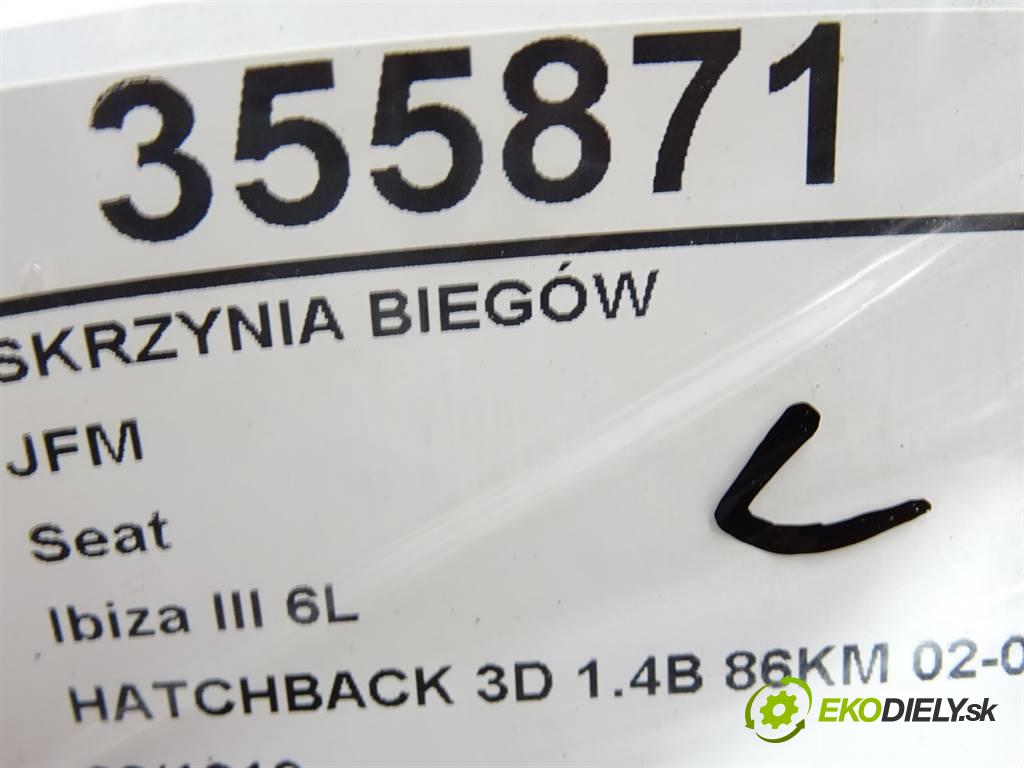 Seat Ibiza III 6L  2006 63 kW HATCHBACK 3D 1.4B 86KM 02-08 1400 Prevodovka JFM (Prevodovky)
