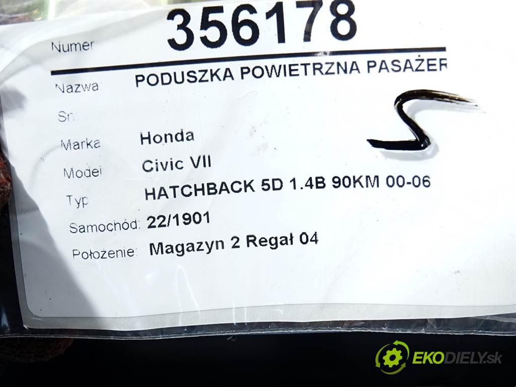 Honda Civic VII  2001 66 kW HATCHBACK 5D 1.4B 90KM 00-06 1400 AirBag spolujazdca  (Airbagy)
