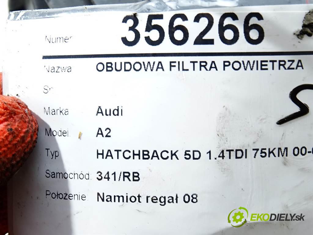 Audi A2  2001 55KW HATCHBACK 5D 1.4TDI 75KM 00-05 1422 obal filtra vzduchu 8Z0129607C (Kryty filtrů)