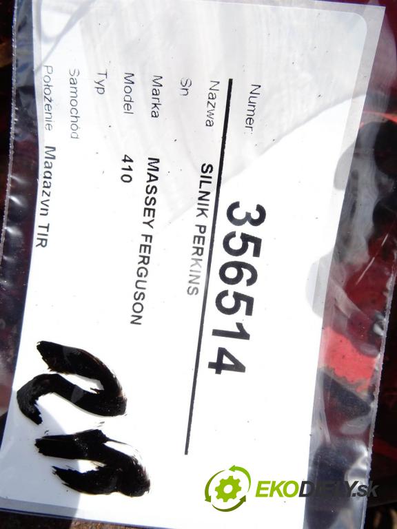 MASSEY FERGUSON 410    .  motor PERKINS