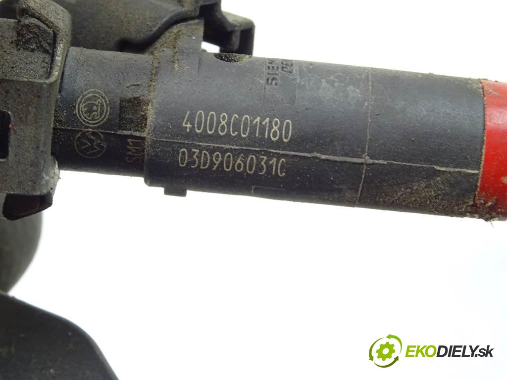 Volkswagen Polo IV 9N  2004  HATCHBACK 5D 1.2B 54KM 01-09 1200 Lišta vstrekovacia Vstrekovacie ventily 03D906031C (Vstrekovacie lišty)