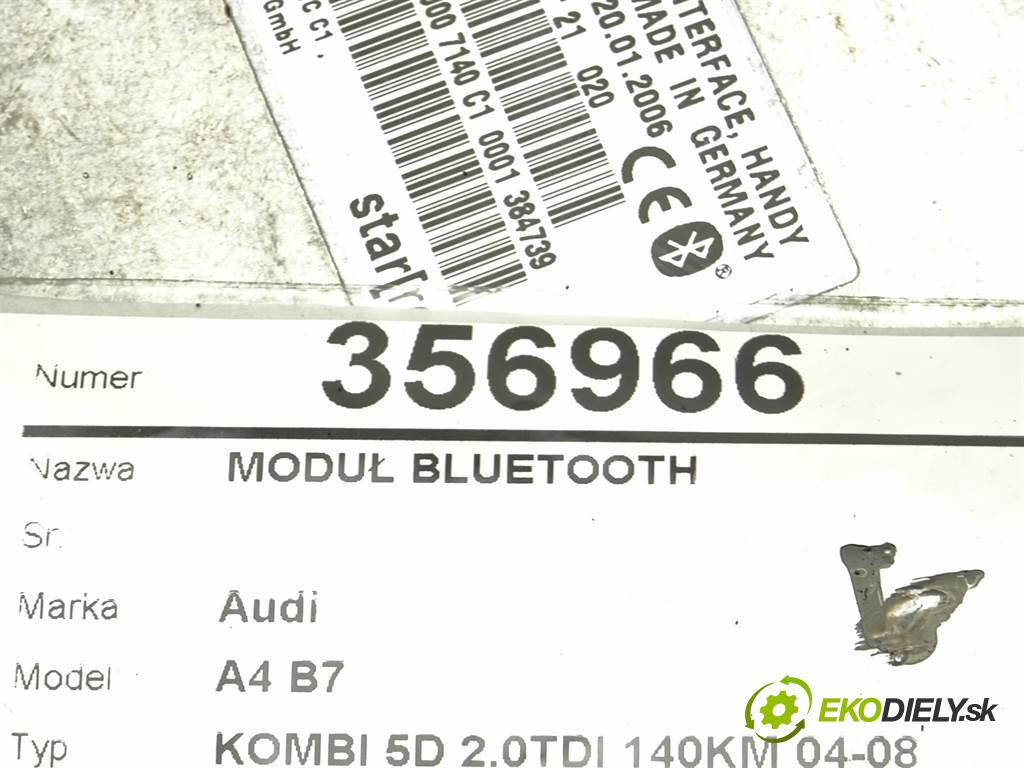 Audi A4 B7    KOMBI 5D 2.0TDI 140KM 04-08  Modul BLUETOOTH 8P0862335M (Ostatné)