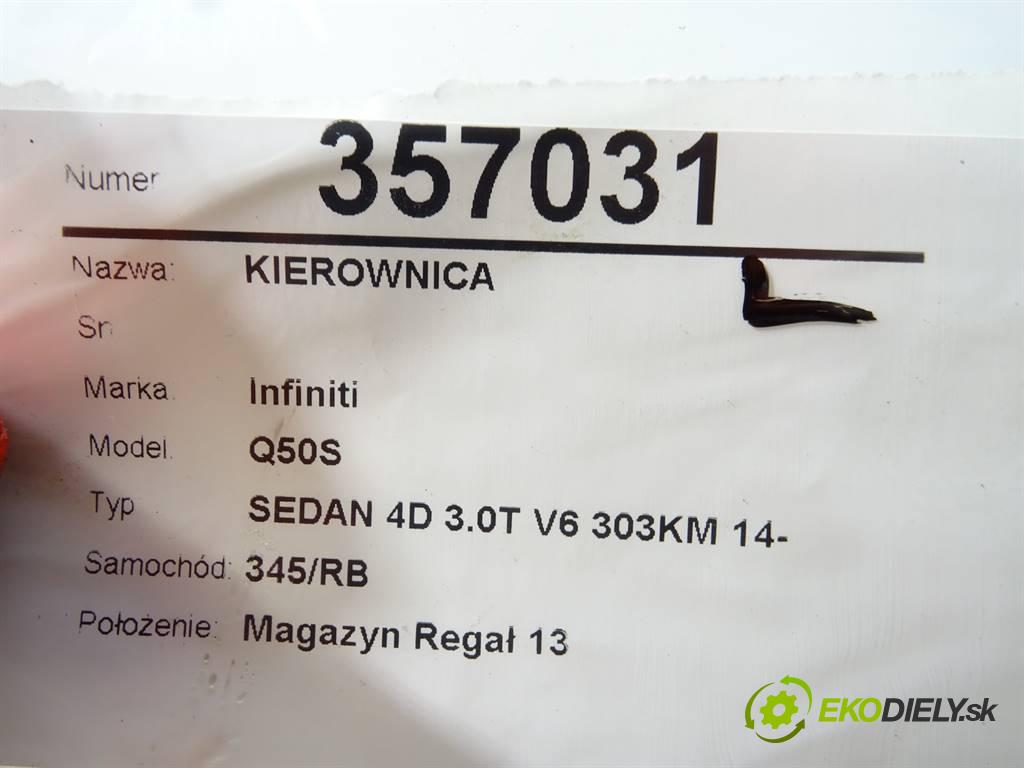Infiniti Q50S  2018 223 kW SEDAN 4D 3.0T V6 303KM 14- 3000 Volant  (Volanty)