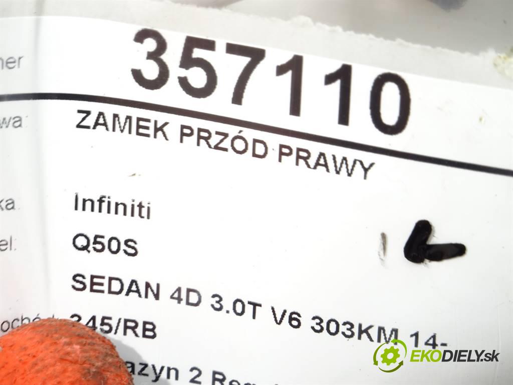 Infiniti Q50S  2018 223 kW SEDAN 4D 3.0T V6 303KM 14- 3000 zámok přední část pravý