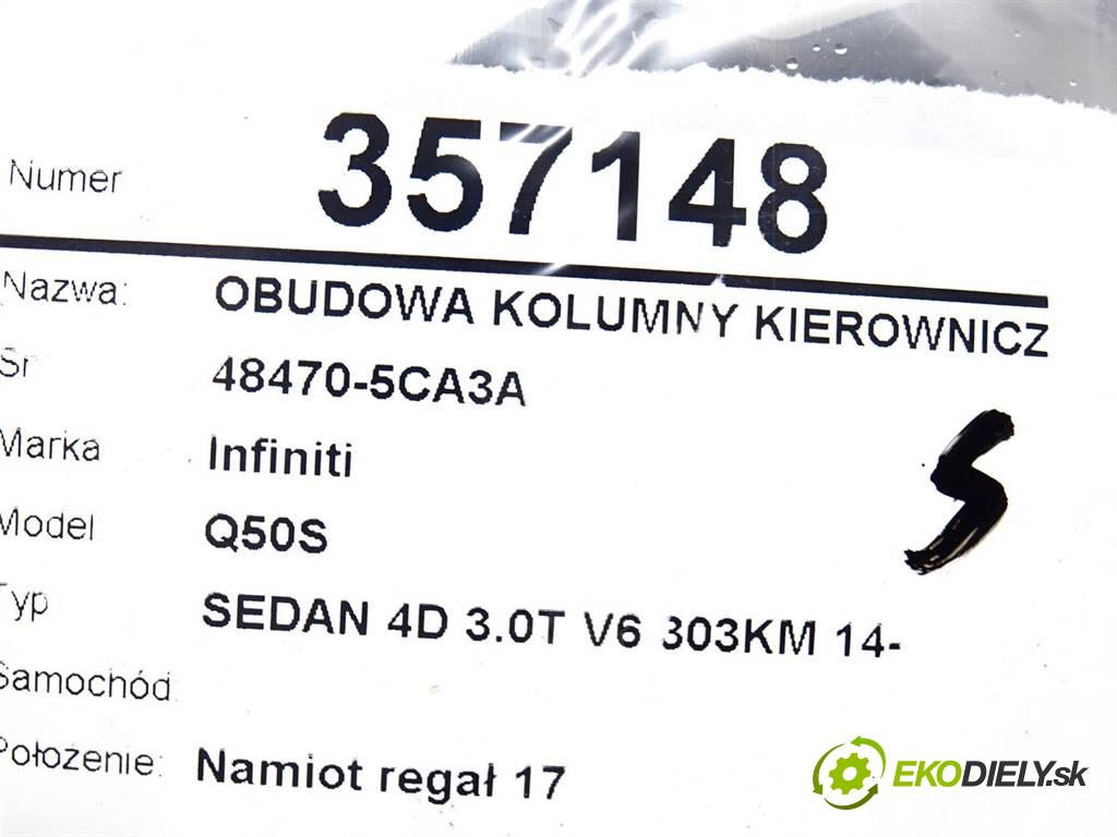 Infiniti Q50S    SEDAN 4D 3.0T V6 303KM 14-  Obal tyče riadiacej 48470-5CA3A (Plasty, kryty, obaly interiéru)