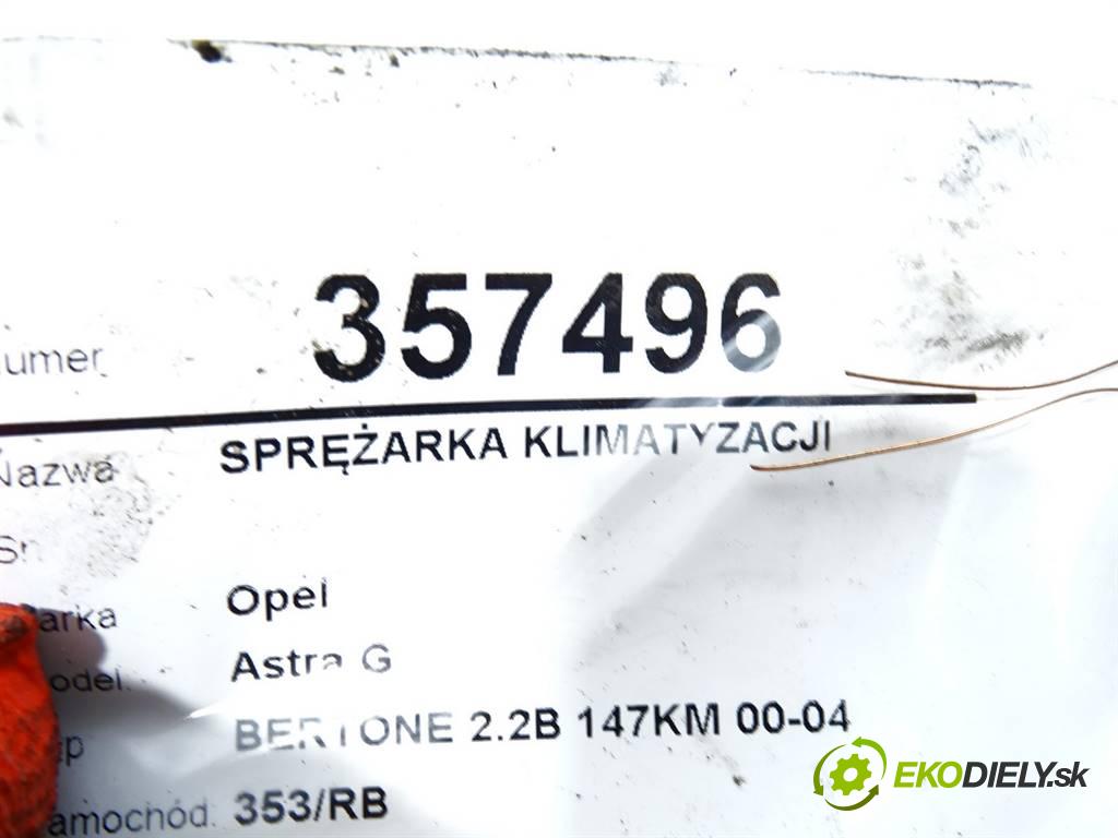 Opel Astra G  2002 108KW BERTONE 2.2B 147KM 00-04 2198 kompresor klimatizace 09132925 (Kompresory)