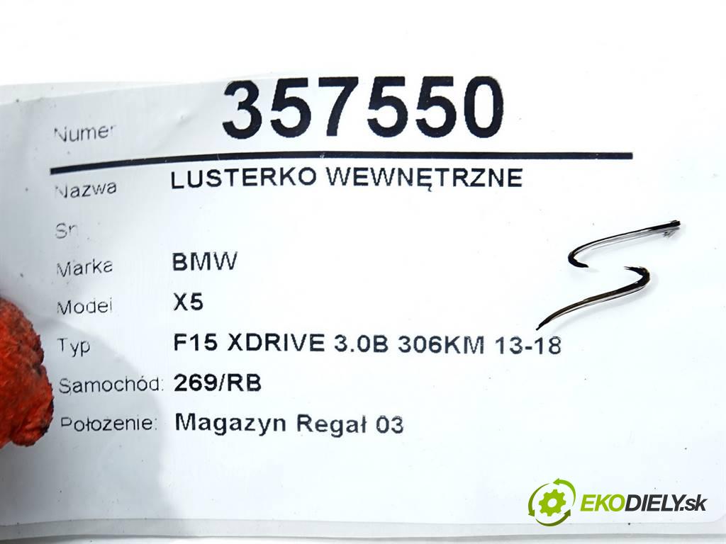 BMW X5  2014 225 kW F15 XDRIVE 3.0B 306KM 13-18 3000 Spätné zrkadlo vnútorné 9320305 (Spätné zrkadlá vnútorné)