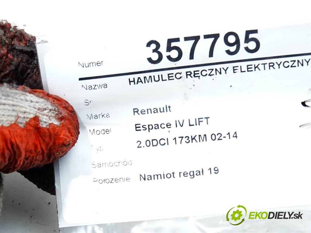 Renault Espace IV LIFT    2.0DCI 173KM 02-14  BRZDA: ruční elektrický 8200611957 (Ruční brzdy)