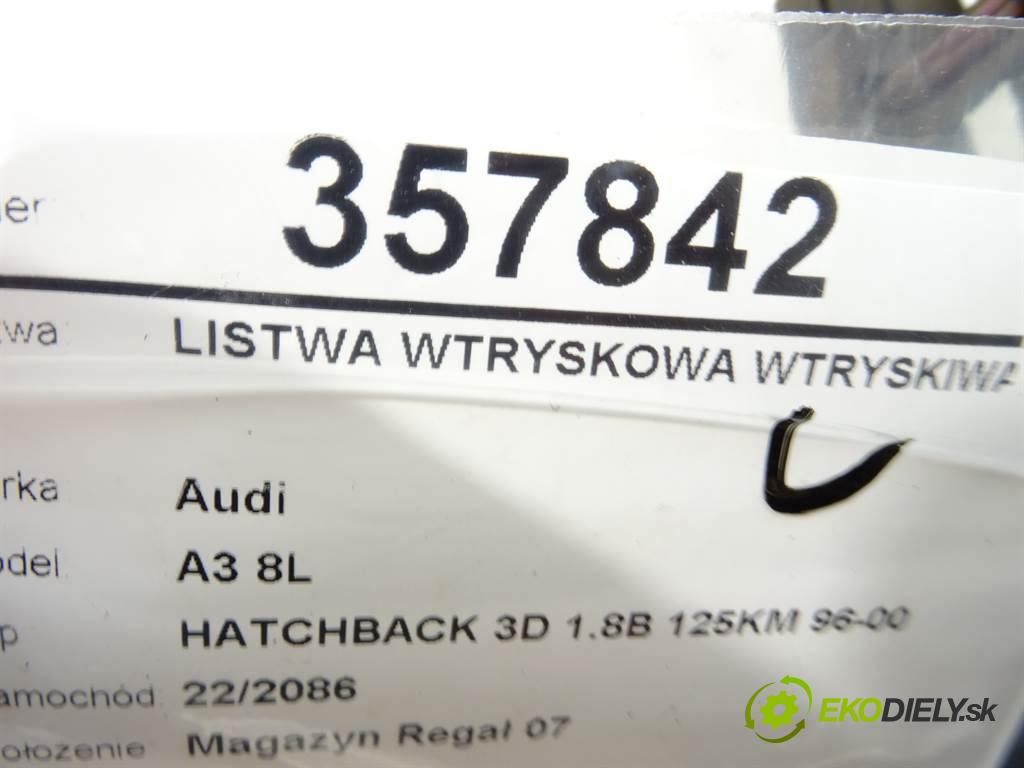 Audi A3 8L  1996 92 kW HATCHBACK 3D 1.8B 125KM 96-00 1800 Lišta vstrekovacia Vstrekovacie ventily  (Vstrekovacie lišty)