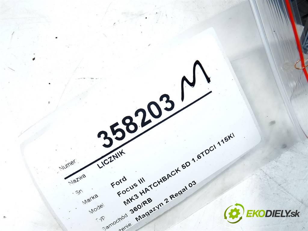 Ford Focus III  2011 85 kW MK3 HATCHBACK 5D 1.6TDCI 115KM 10-14 1600 Prístrojovka BM5T-10849-CM (Prístrojové dosky, displeje)