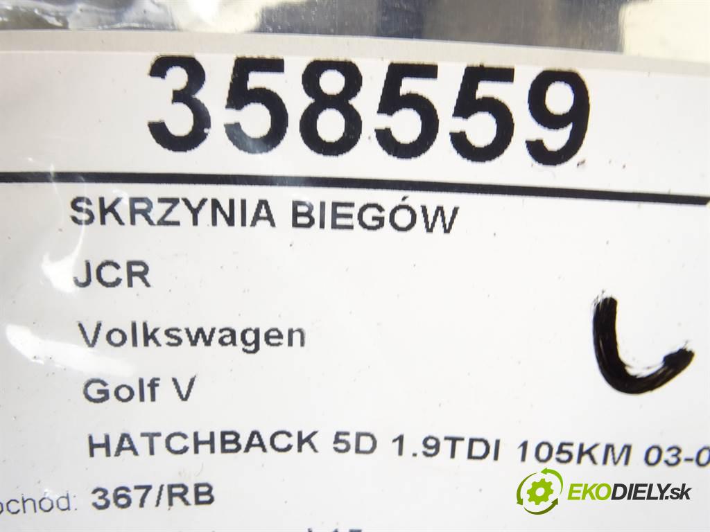 Volkswagen Golf V  2007 77 kW HATCHBACK 5D 1.9TDI 105KM 03-09 1900 Prevodovka JCR (Prevodovky)